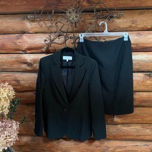 Two Piece Black Suit/Skirt Set
